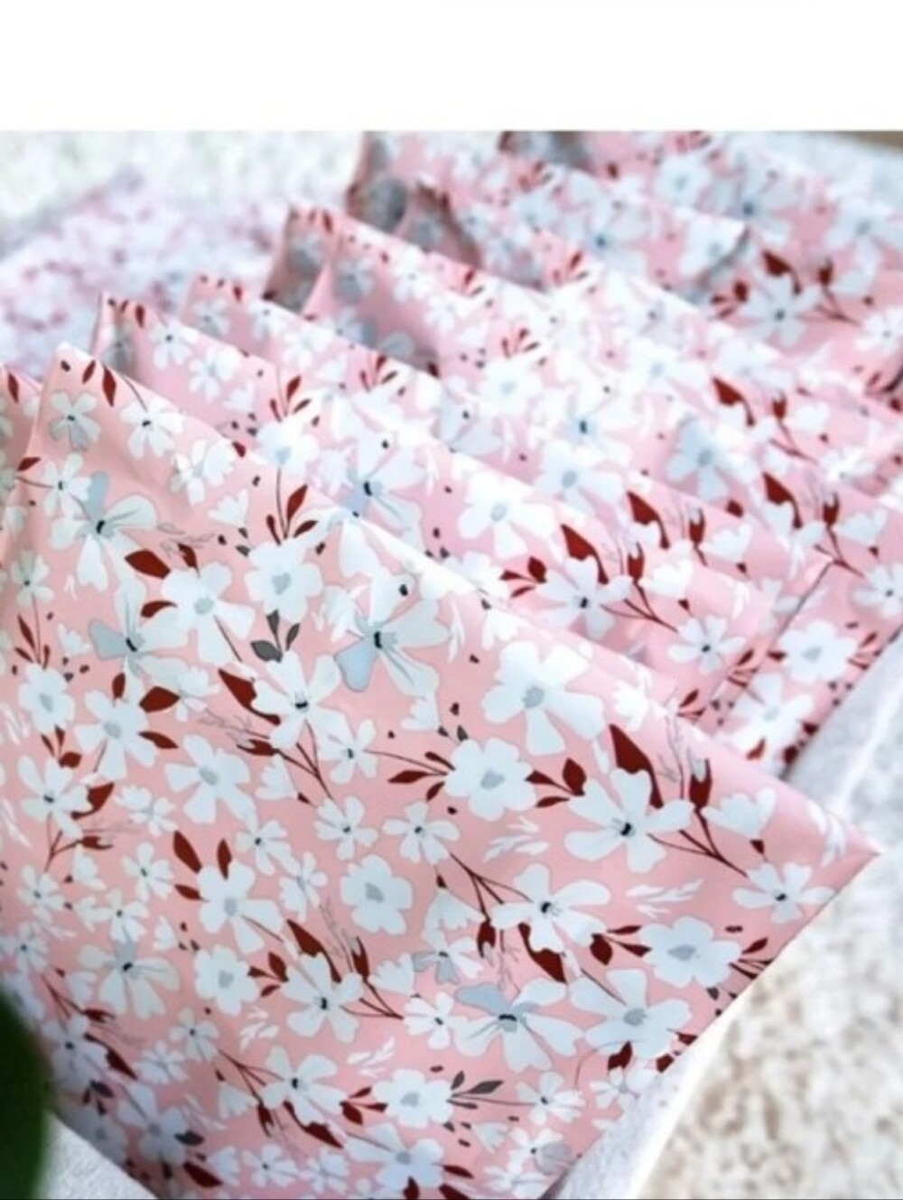 Spring Floral Pink Self-Sealing Poly Mailer Pack of 10